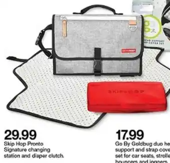 Target Skip Hop Pronto Signature Changing Station and Diaper Clutch offer