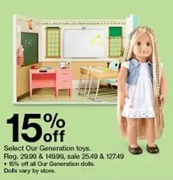 Target Our Generation Toys offer