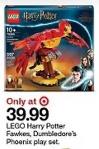 Target Lego Harry Potter Fawkes offer