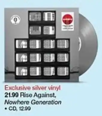 Target Rise Against, Nowhere Generation offer