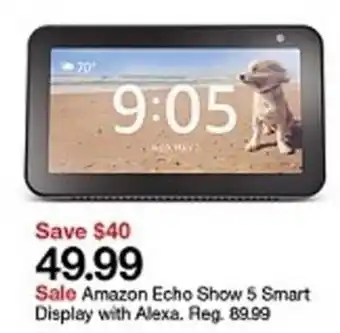 Target Amazon Echo Show 5 Smart Display With Alexa offer