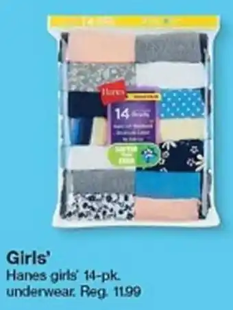 Target Hanes Girls Underwear offer