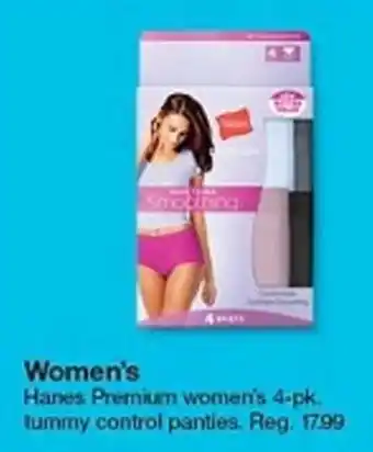 Target Hanes Premium Women's Tummy Control Panties offer