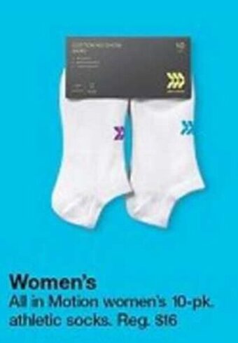 Target All in Motion Women's Athletic Socks offer