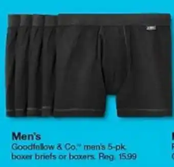 Target Goodfellow & Co. Boxer Briefs or Boxers offer