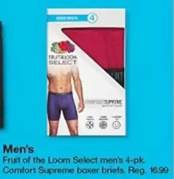 Target Fruit of the Loom Select Men's Comfort Supreme Boxer Briefs offer