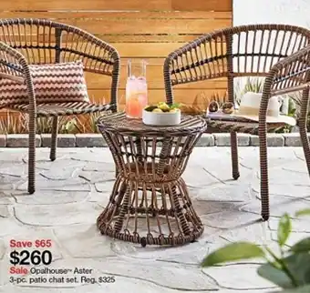 Target Opalhouse Aster Patio Chat Set offer