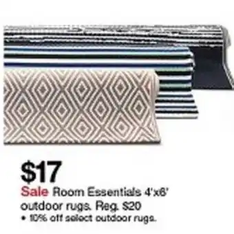 Target Room Essentials 4x6 Outdoor Rugs offer