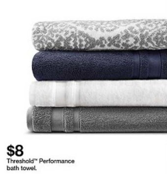 Target Threshold Performance Bath Towel offer