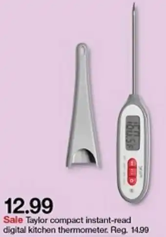 Target Taylor Compact Instant Read Digital Kitchen Thermometer offer