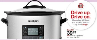 Target Crock Pot 6 qt My Time Slow Cooker offer