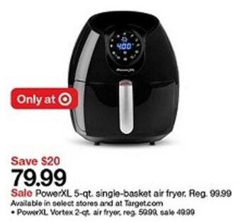 Target PowerXL 5 qt Single Basket Air Fryer offer