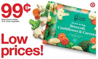 Target Good & Gather 12 oz Frozen Vegetables offer