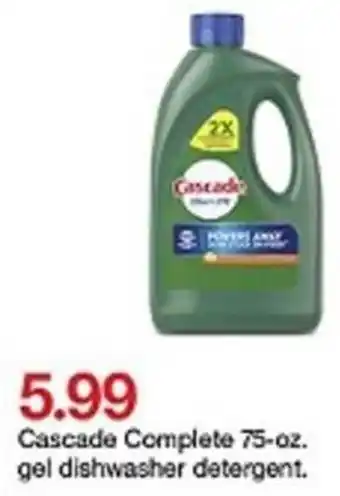 Target Cascade Complete Gel Dishwasher Detergent offer