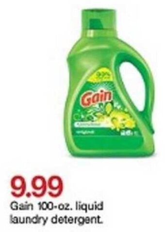 Target Gain Liquid Laundry Detergent offer