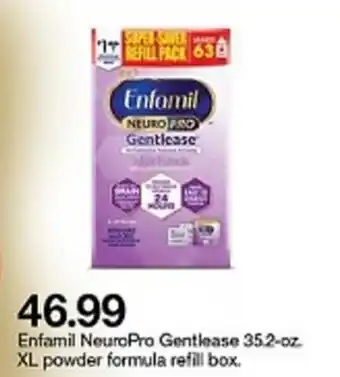 Target Enfamil NeuroPro Gentlease XL Powder Formula offer