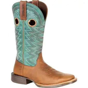 Theisen's Durango women's 12" lady rebelpro wheat/tidal teal western boot offer