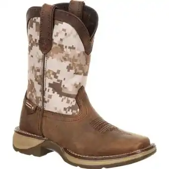 Theisen's Durango little boys' desert camo pull-on western boot offer