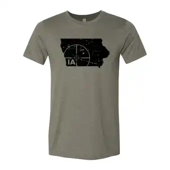 Theisen's Homeplace apparel men's iowa hunt grey short sleeve t shirt offer