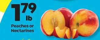 Save a Lot Peaches Or Nectarines offer