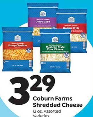 Save a Lot Coburn Farms Shredded Cheese offer