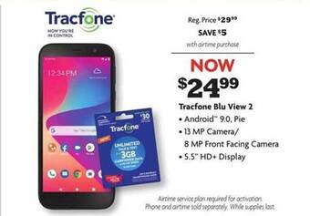Family Dollar Tracfone Blu View 2 offer