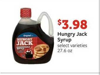 Fareway Hungry Jack Syrup offer