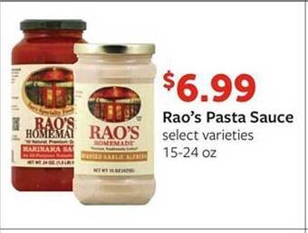 Fareway Rao's Pasta Sauce offer
