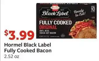 Fareway Hormel Black Label Fully Cooked Bacon offer