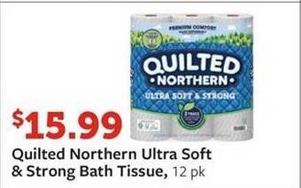 Fareway Quilted Northern Ultra Soft & Strong Bath Tissue offer