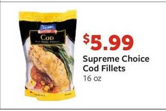 Fareway Supreme Choice Cod Fillets offer