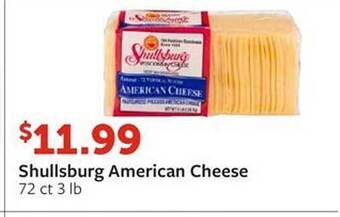 Fareway Shullsburg American Cheese offer