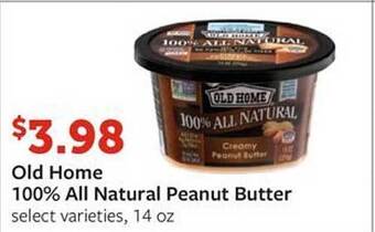 Fareway Old Home 100% All Natural Peanut Butter offer