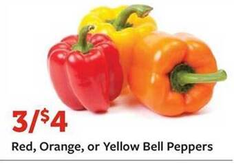 Fareway Red, Orange, Or Yellow Bell Peppers offer