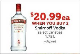 Fareway Smirnoff Vodka offer