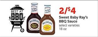 Fareway Sweet Baby Ray's Bbq Sauce offer