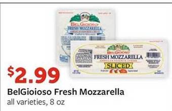 Fareway Belgioioso Fresh Mozzarella offer