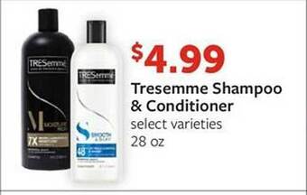 Fareway Tresemme Shampoo & Conditioner offer