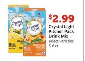 Fareway Crystal Light Pitcher Pack Drink Mix offer