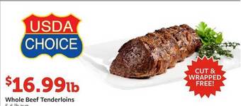 Fareway Whole Beef Tenderloins offer