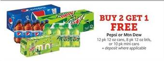 Fareway Pepsi Or Mtn Dew offer