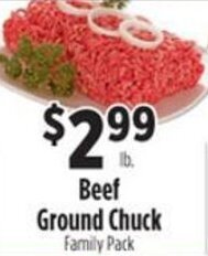 Pioneer Supermarkets Beef Ground Chuck offer