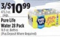 Pioneer Supermarkets Pure Life Water 28 Pack offer