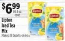 Pioneer Supermarkets Lipton Iced Tea Mix offer