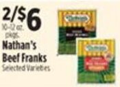 Pioneer Supermarkets Nathan's Beef Franks offer