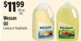 Pioneer Supermarkets Wesson Oil 128-oz. offer