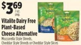 Pioneer Supermarkets Vitalite Dairy Free Plant-Based Cheese Alternative 7 oz. offer