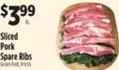Pioneer Supermarkets Pork Spare Ribs offer