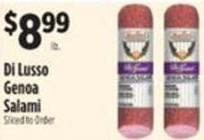 Pioneer Supermarkets Di Lusso Genoa Salami offer