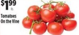 Pioneer Supermarkets Tomatoes On the Vine offer